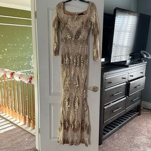 Beautiful sequence evening gown